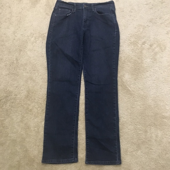 Levis 505™ Straight Jeans Dark Wash Stretch Blue Denim 9 Inch Rise Size 4 - Picture 9 of 9